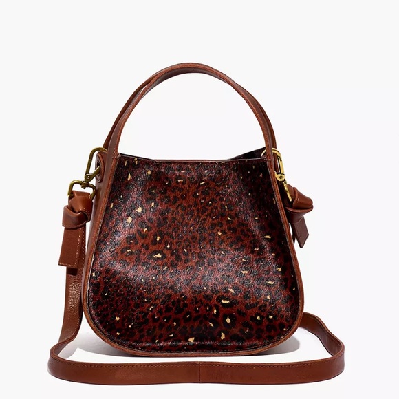 ❤️❤️❤️ SALE Madewell Sydney Leather & Genuine Calf Hair Crossbody Bag - Picture 2 of 5